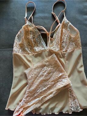 Delicate Lace Camisole in Blush - Women Intimates